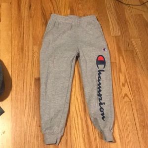 Gray champion sweat pants